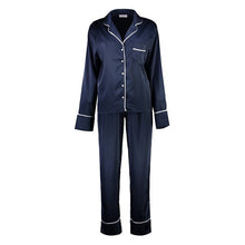 Load image into Gallery viewer, Georgie Long PJ Set - Navy/ White - Size Small - Pants Only