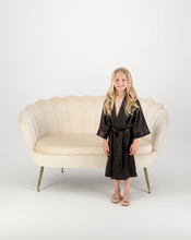Load image into Gallery viewer, Alexa Mini Flower Girl Robe - Black