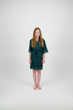 Load image into Gallery viewer, Misha Mini Flower Girl Robe - Forest Green
