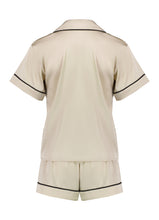 Load image into Gallery viewer, Sienna Short PJ Set - Champagne/Black