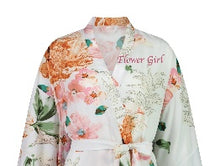 Load image into Gallery viewer, Floral Cotton with Tassels Flower Girl Robe - White - Size 4 - Flower Girl embroidery in Pink
