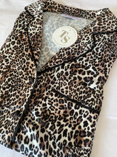 Load image into Gallery viewer, Sienna Short PJ Set - Leopard Print/Black - Size 2XL only!