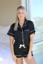 Load image into Gallery viewer, Sienna Short PJ Set - Black/White