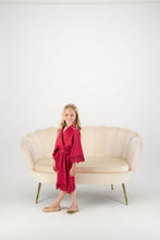 Load image into Gallery viewer, Misha Mini Flower Girl Robe - Burgundy