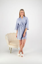 Load image into Gallery viewer, Misha Lace Robe - Dusky Blue