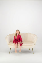 Load image into Gallery viewer, Misha Mini Flower Girl Robe - Burgundy