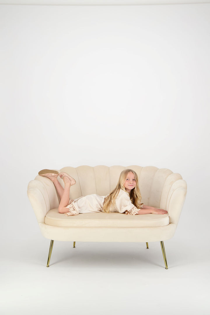 Misha Lace Robe - Champagne