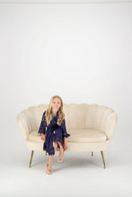 Load image into Gallery viewer, Misha Mini Flower Girl Robe - Navy
