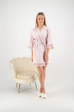 Load image into Gallery viewer, Misha Lace Robe - Nude Pink