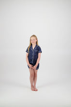 Load image into Gallery viewer, MINI Sienna Short PJ Set - Navy/White