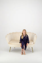 Load image into Gallery viewer, Olivia Cotton Flower Girl Robe - Navy