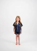 Load image into Gallery viewer, MINI Sienna Short PJ Set - Navy/White