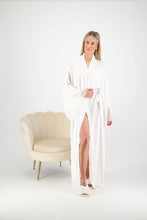 Load image into Gallery viewer, Ava Long Lace Robe - White