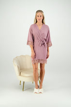 Load image into Gallery viewer, Olivia Cotton Flower Girl Robe - Mauve