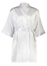 Load image into Gallery viewer, Alexa Satin Robe - White