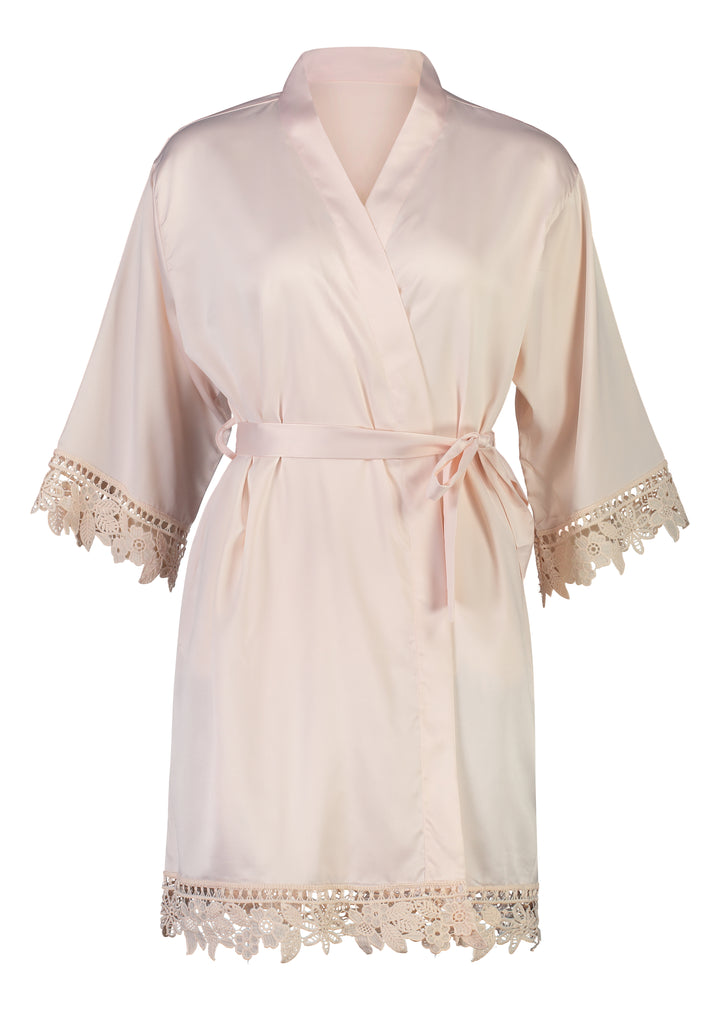 Misha Mini Flower Girl Robe - Blush