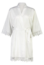 Load image into Gallery viewer, Misha Lace Robe - White