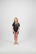 Load image into Gallery viewer, MINI Sienna Short PJ Set - Black/White
