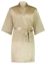 Load image into Gallery viewer, Alexa Satin Robe - Champagne