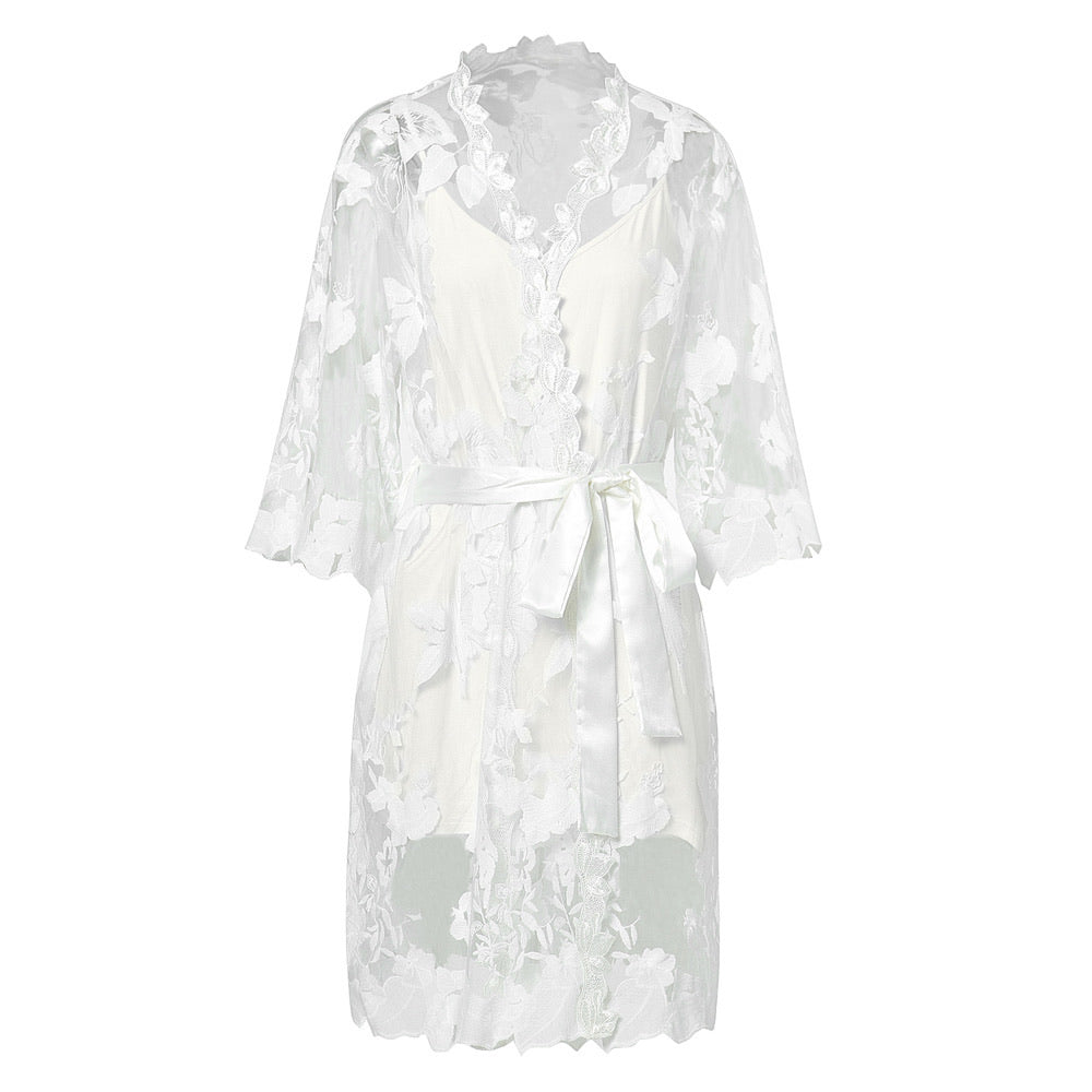 Millie Lace Bridal Robe