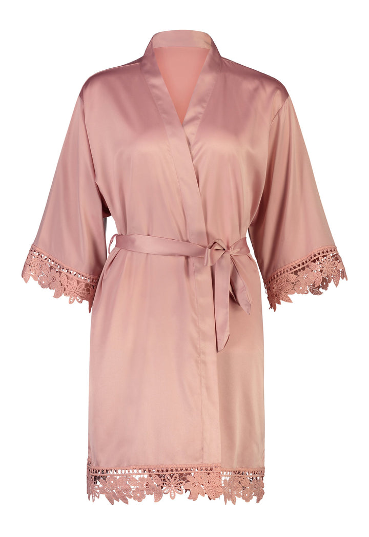 Misha Mini Flower Girl Robe - Dusty Rose