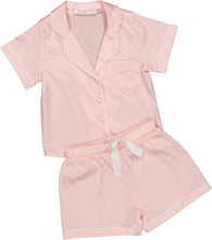 Load image into Gallery viewer, MINI Sienna Short PJ Set - Blush Pink/White