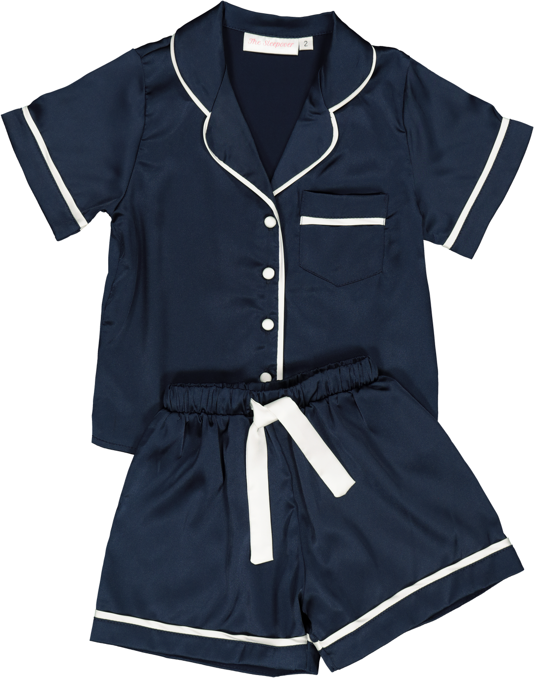 Sienna Kids Short PJ Set - Navy/White